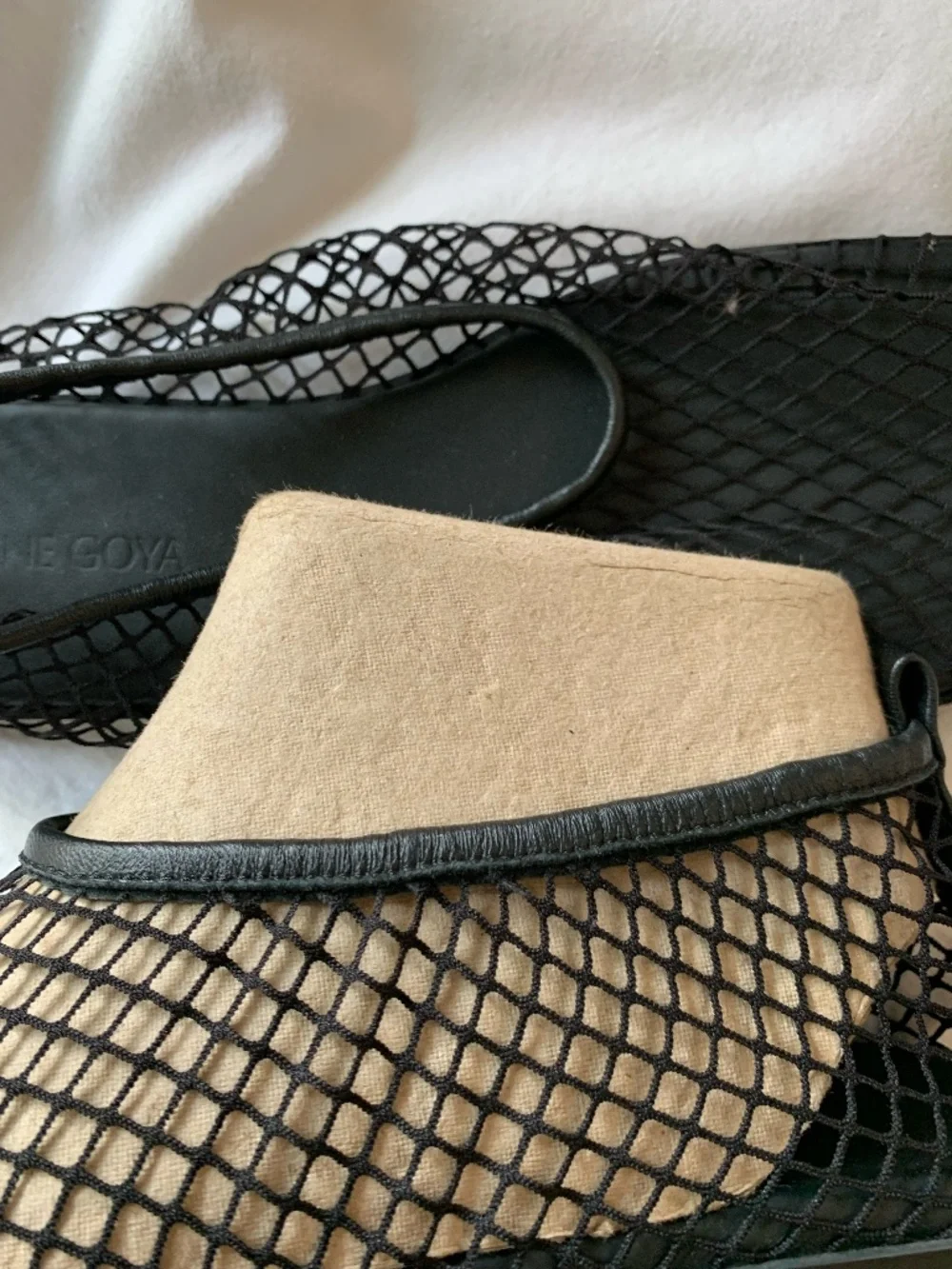 STINE GOYA black mesh 'SGReelo Ballerina Shoes'